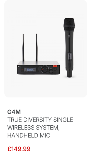 G4M True Diversity Single Wireless System, Handheld Mic