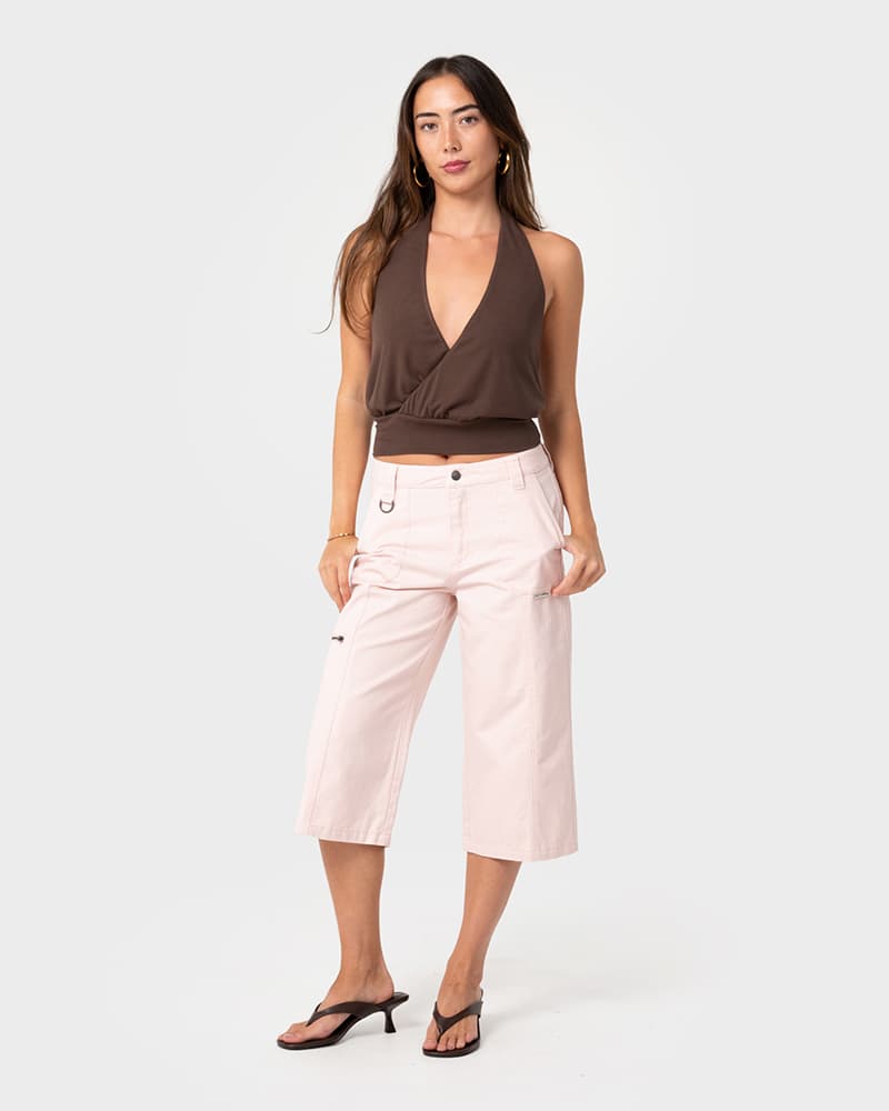 It Gyrl Low Rise Capri Cargo Pant