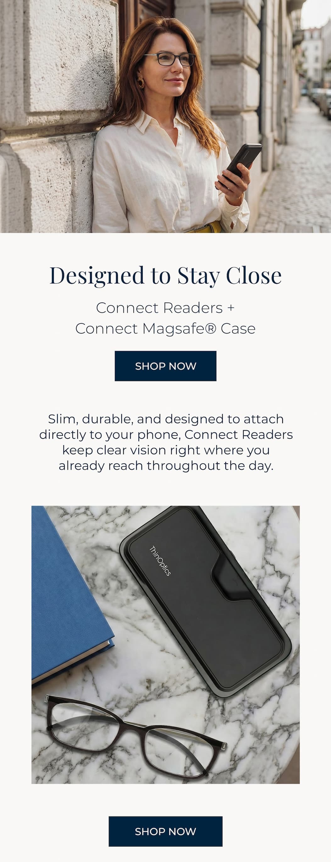 Designed to Stay Close: Connect Readers + MagSafe Connect Case