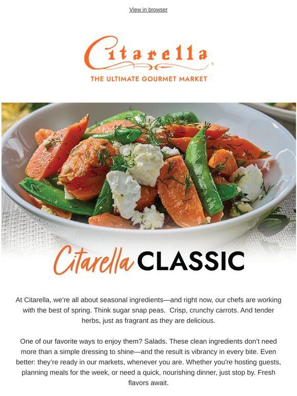 Spring's Best Salads, Made Fresh in Our Kitchen