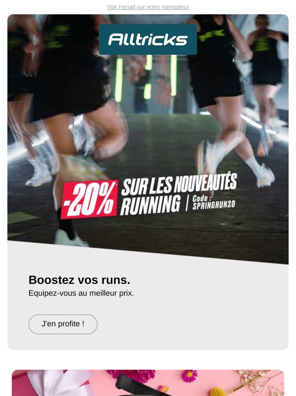 SPRINGRUN20 : -20% pour booster vos prochaines sorties running !