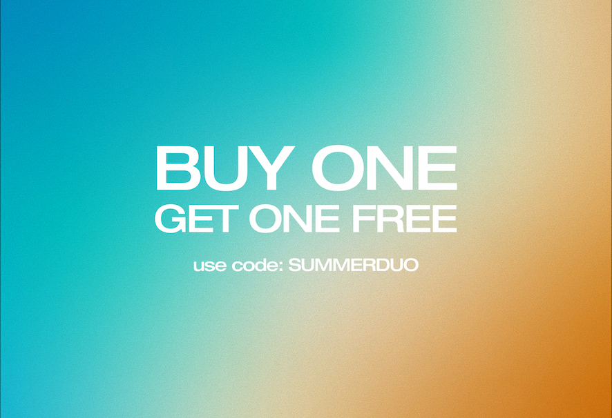 Buy One Get One Free Use Code: SUMMERDUO