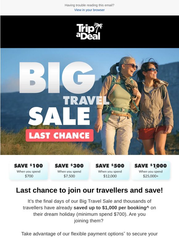 Don't miss these trips travellers are booking!