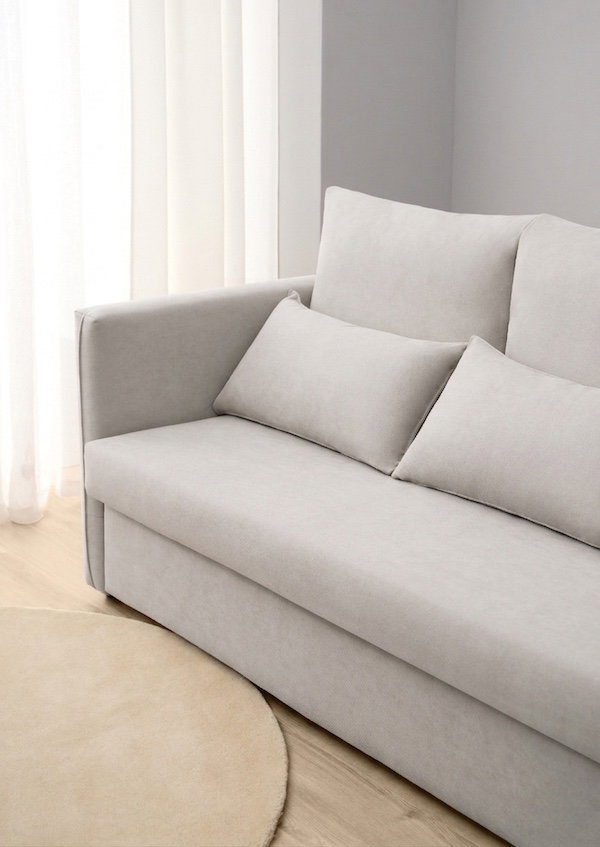 -44% de descuento en la OFERTA de LANZAMIENTO del nuevo Sofá Cama Nido Marmota. Disponible en 4 colores (aqua, gris, beige y rosa) con diseño moderno y tejido antimanchas. Incluye dos colchones individuales de viscoelástica para dormir juntos o separados. Sistema de apertura lateral inteligente ideal para ahorrar espacio en salones pequeños. Estructura totalmente desenfundable, fácil de lavar a máquina y de abrir sin esfuerzo. Sofá Cama Nido de Marmota en OFERTA de LANZAMIENTO con envío, subida a casa y montaje gratis incluidos.