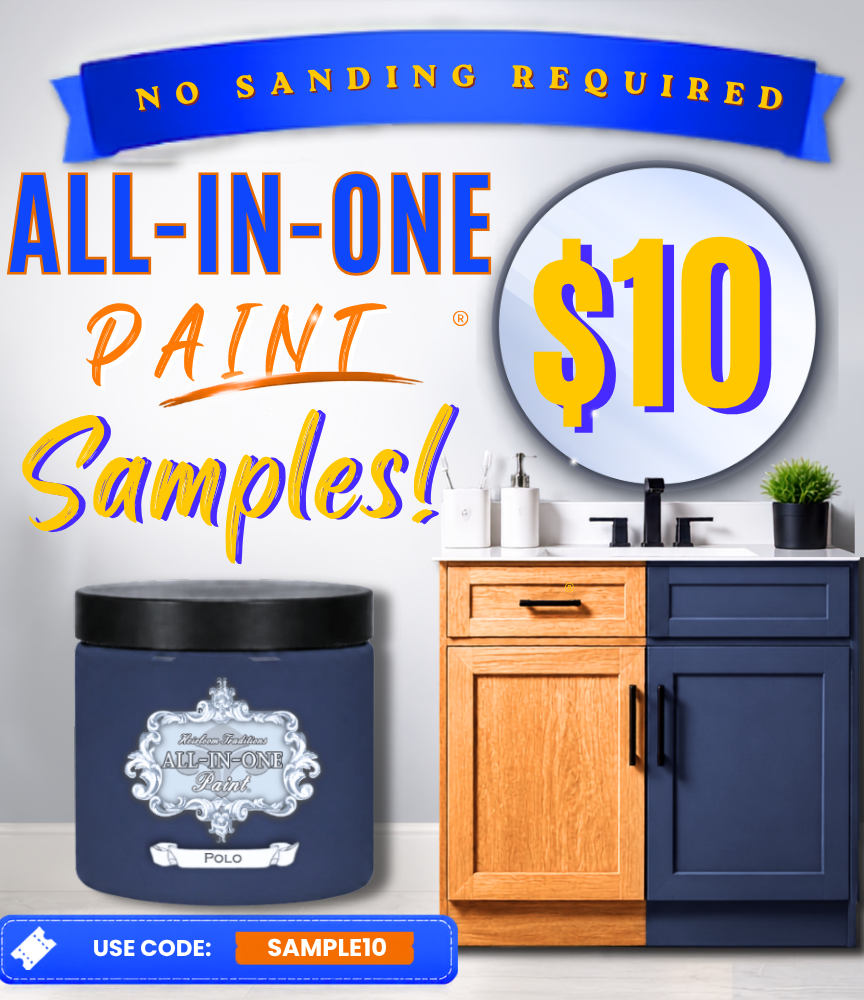 image of promo for $10 All-In-One Paint Samples with code SAMPLE10