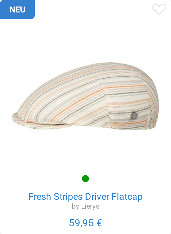 Fresh Stripes Driver Flatcap by Lierys