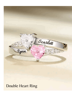 Double Heart Ring