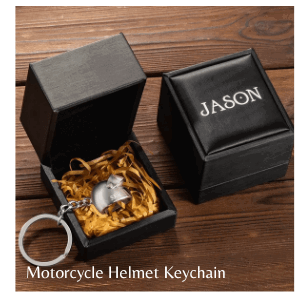 Motorcycle Helmet Keychain