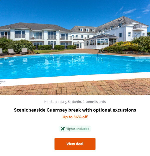 Scenic seaside Guernsey break with optional excursions