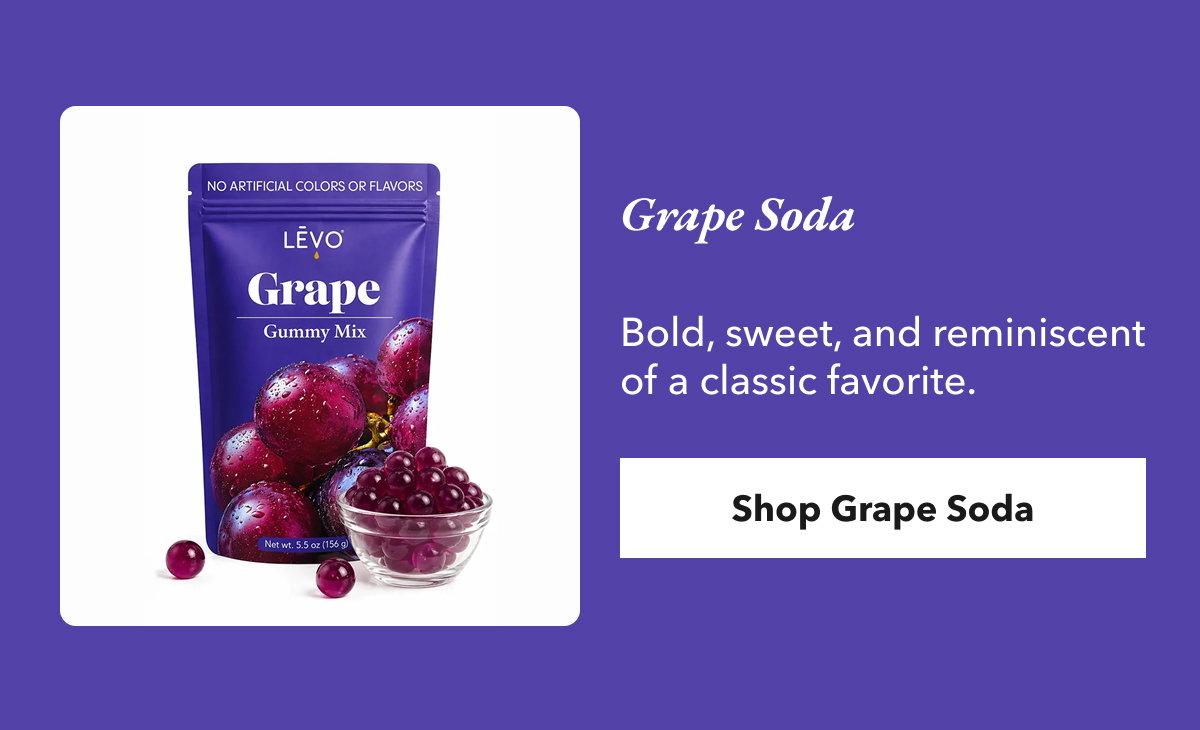 Grape Soda  Bold, sweet, and reminiscent of a classic favorite. Shop Grape Soda