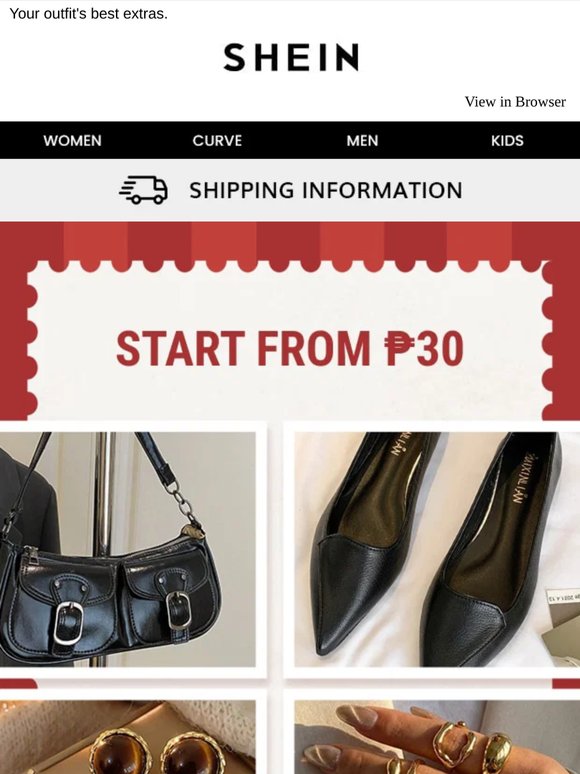 Start from ₱30💅 Accessories Edit: The Pieces You'll Reach For Most.
