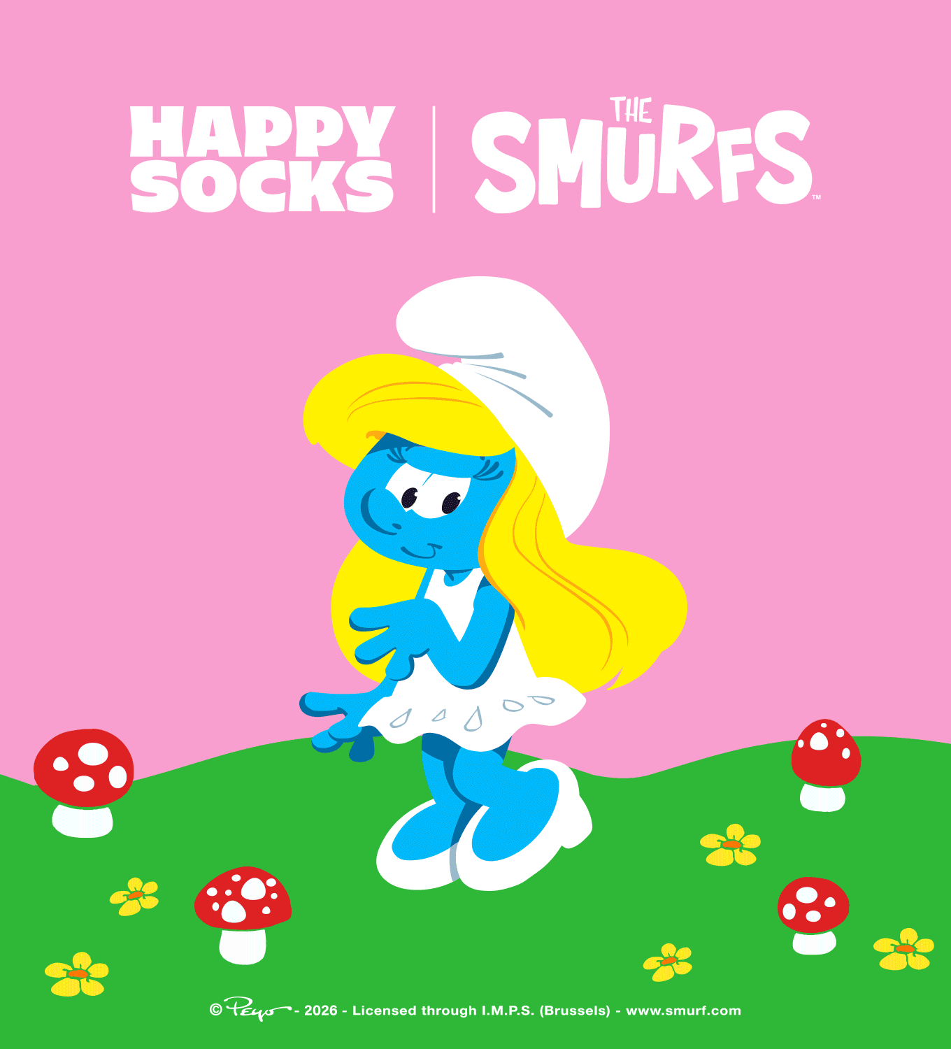SS26 The Smurfs x Happy Socks