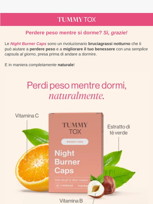 Perdere peso mentre dormi?