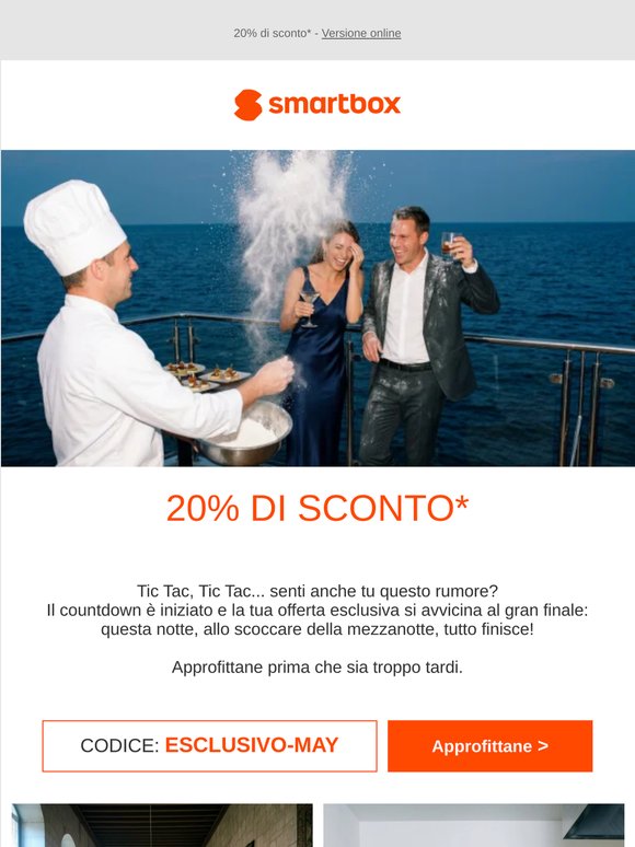 -20% solo fino a mezzanotte ⏰