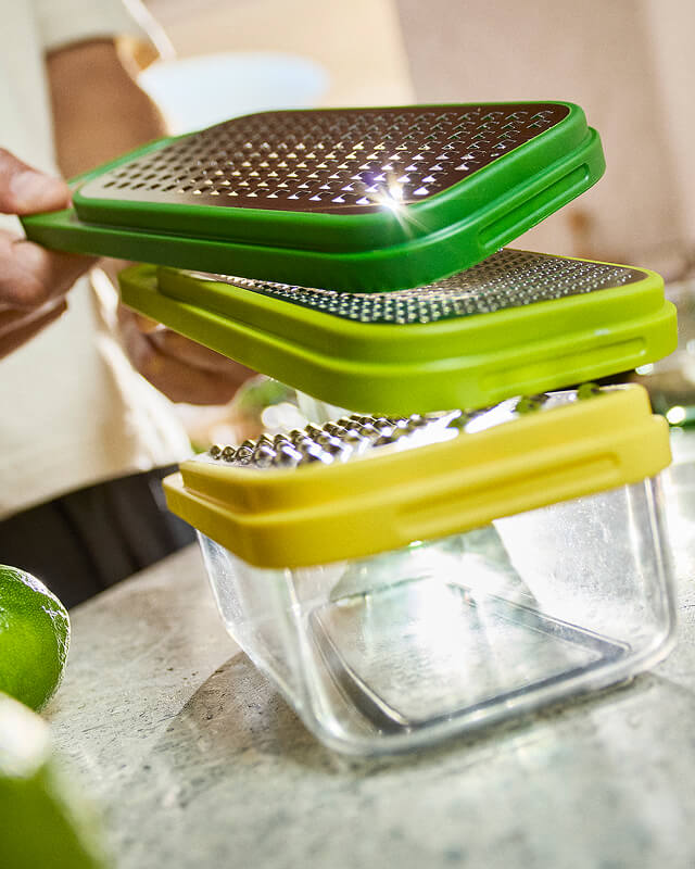Multi-Grate & Store™ 3-in-1 Grater Set with Storage Container