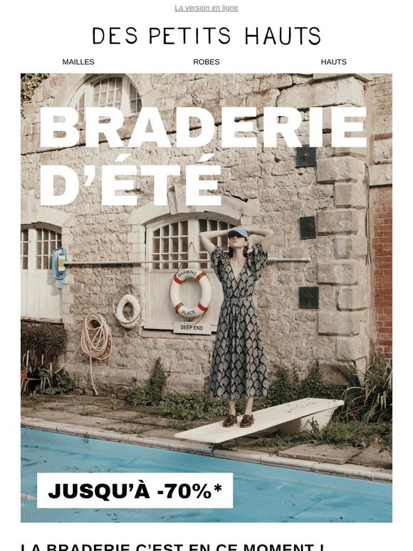 Braderie | Jusqu'à -70% sur vos coups de coeur