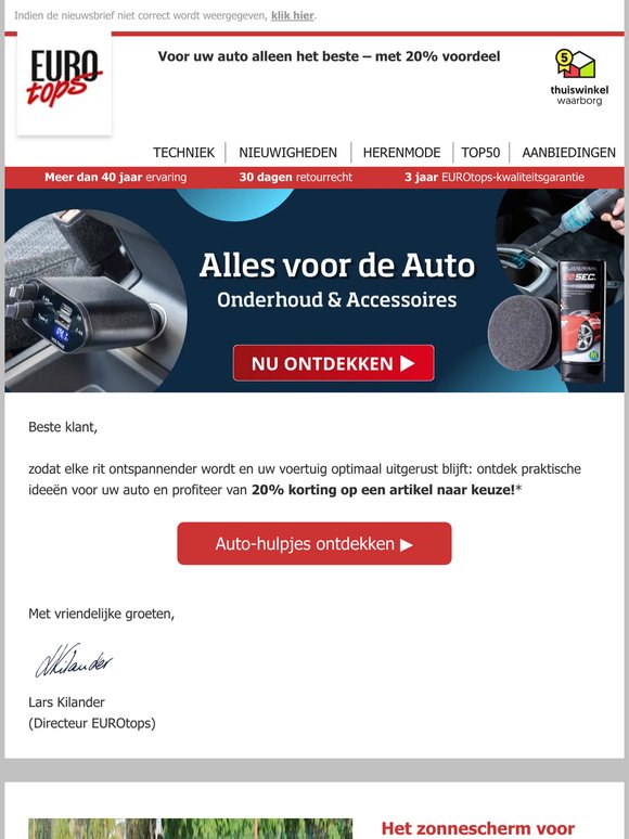 20% voordeel op slimme auto-hulpjes