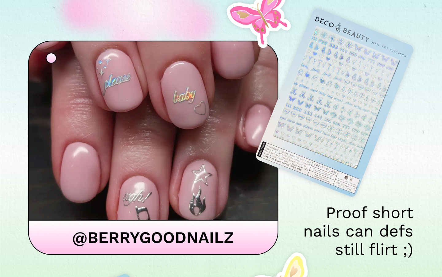 Proof short nails can defs still flirt ;)