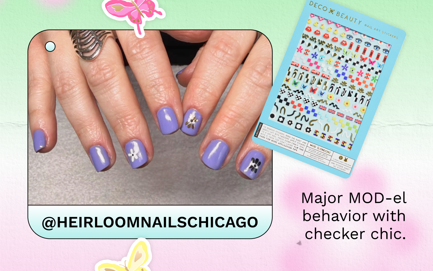 Major mod-el behavior with checker chic.