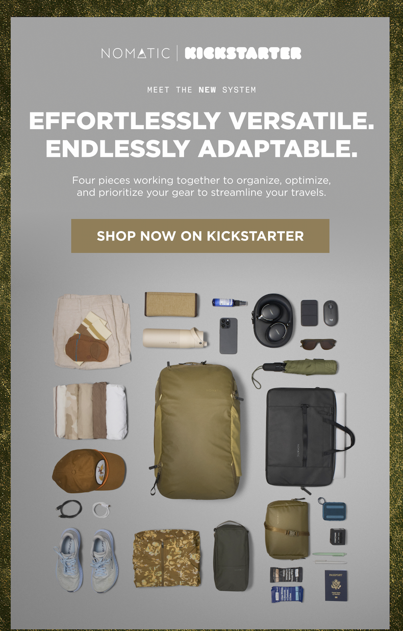 FOUR BAGS. ONE SYSTEM.  The all-new modular travel system