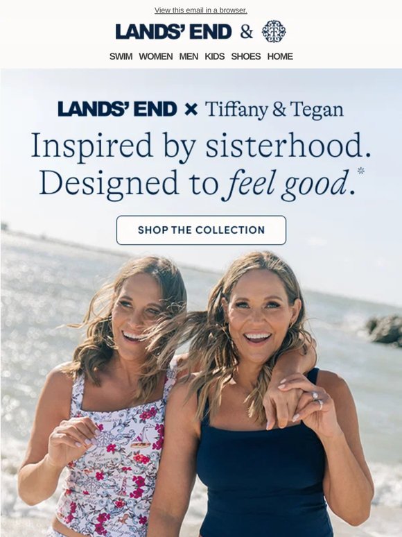 NEW! Lands’ End x T & T swim collection