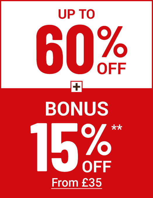 Bonus 15% off when you spend £35 or more
