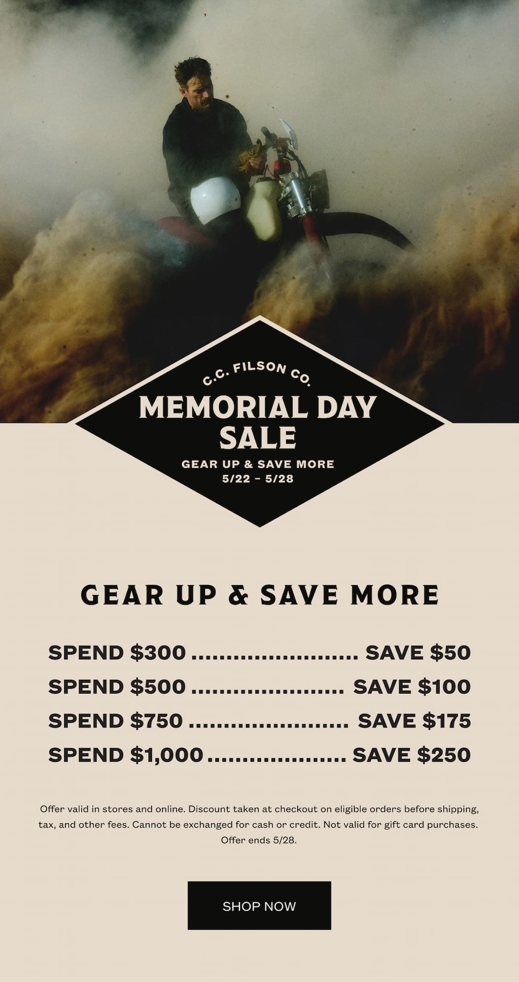 Last Day To Save - Memorial Day Sale