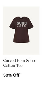 Curved Hem Soho Cotton Tee