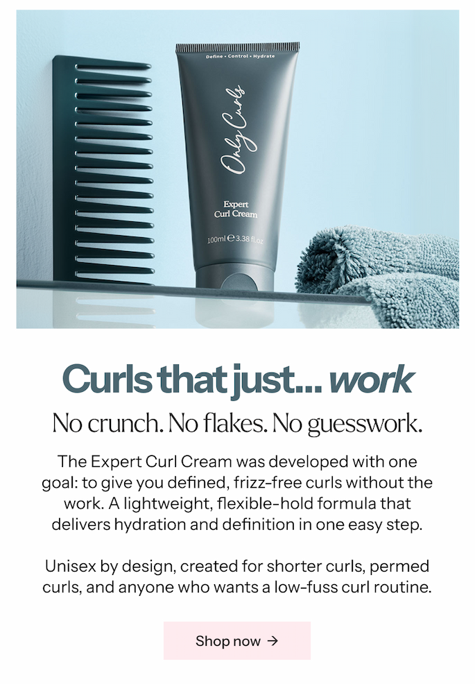 A lightweight, low-fuss leave-in curl cream designed with men’s routines in mind - delivering lightweight moisture, frizz control and flexible definition for curls, waves and permed hair.