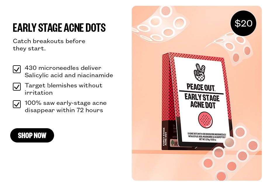 Early Stage Acne Dots - Catch breakouts before they start.