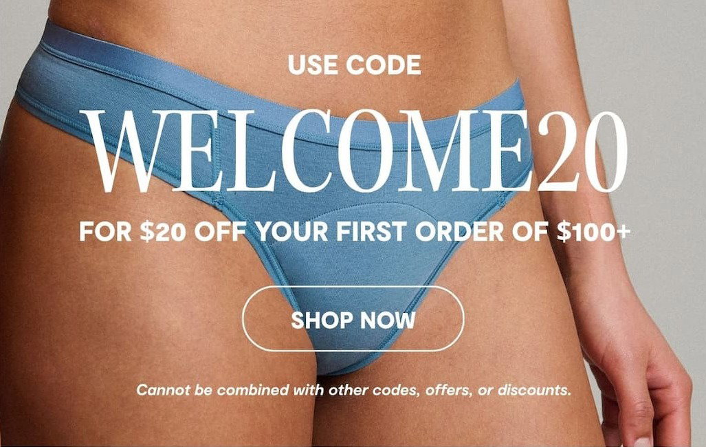 WELCOME20 GETS YOU $20 OFF YOUR FIRST ORDER OF $100+