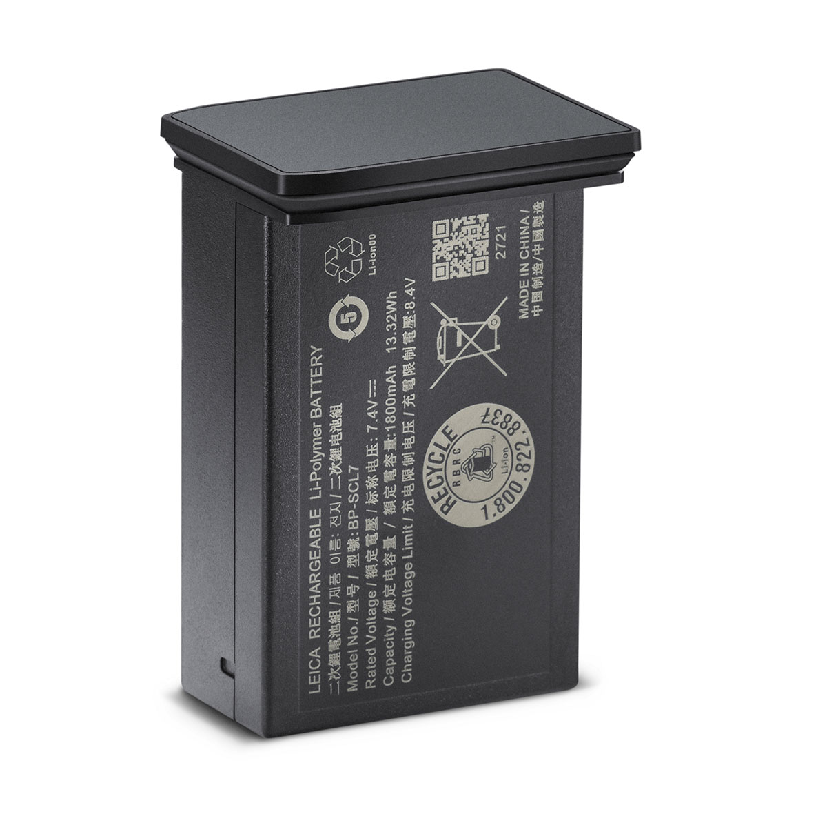 Leica Battery BP-SCL7 Metal Grey Paint Finish