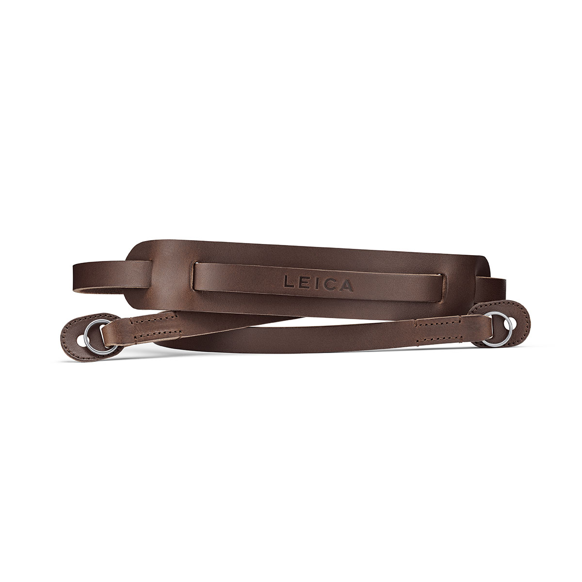 Leica Carrying Strap with Shoulder Pad Leather Dark Brown