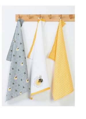 Bright Bee Tea Towels