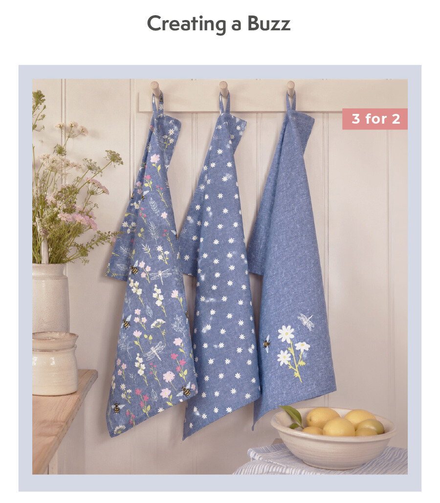 Bee Tea towels