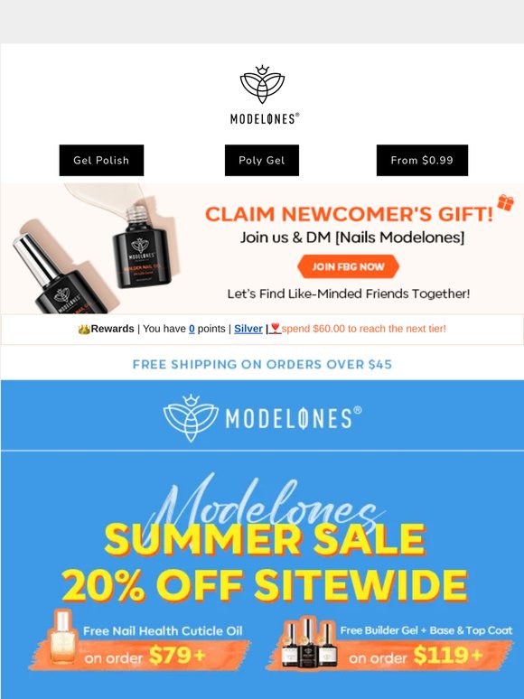 🥳 Summer Sale: 20% OFF + Free Gifts!