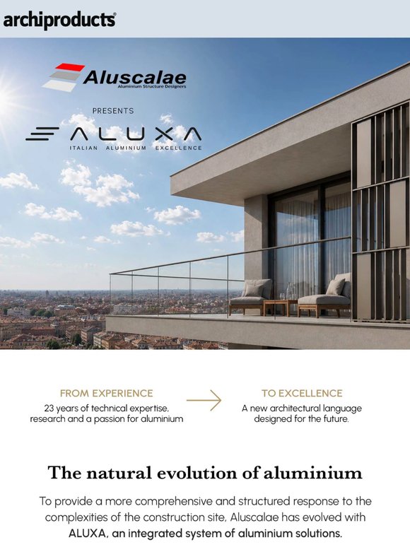 Aluminium structures for architecture: Aluscalae presents Aluxa