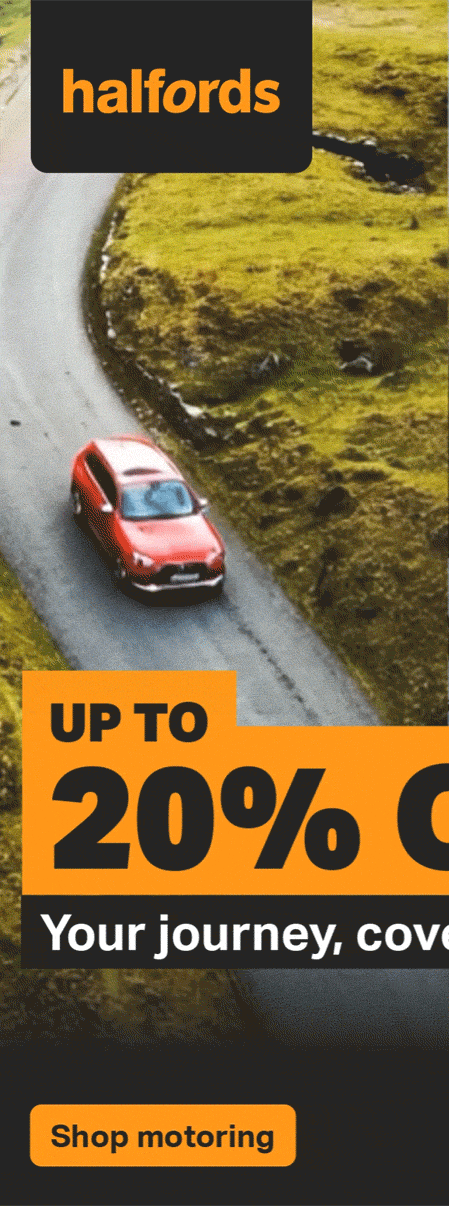 UP TO 20% OFF - YOUR JOURNEY, COVERED - SHOP MOTORING