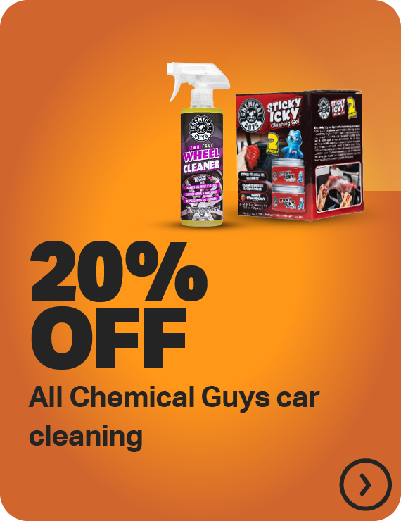 20% OFF ALL CHEMICAL GUYS CAR CLEANING