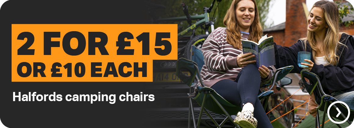 2 FOR £15 OR £10 EACH - HALFORDS CAMPING CHAIRS