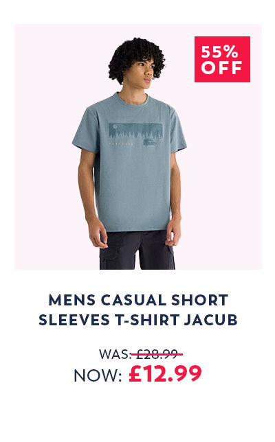 Mens Casual Short Sleeves T-Shirt Jacub