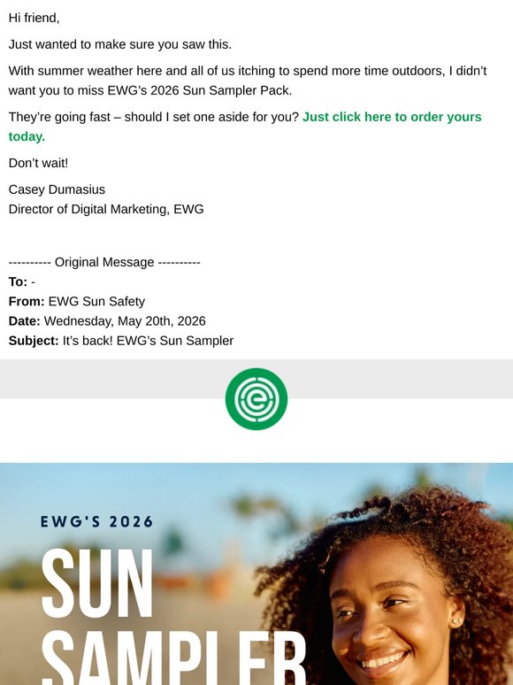 EWG’s Sun Sampler Pack