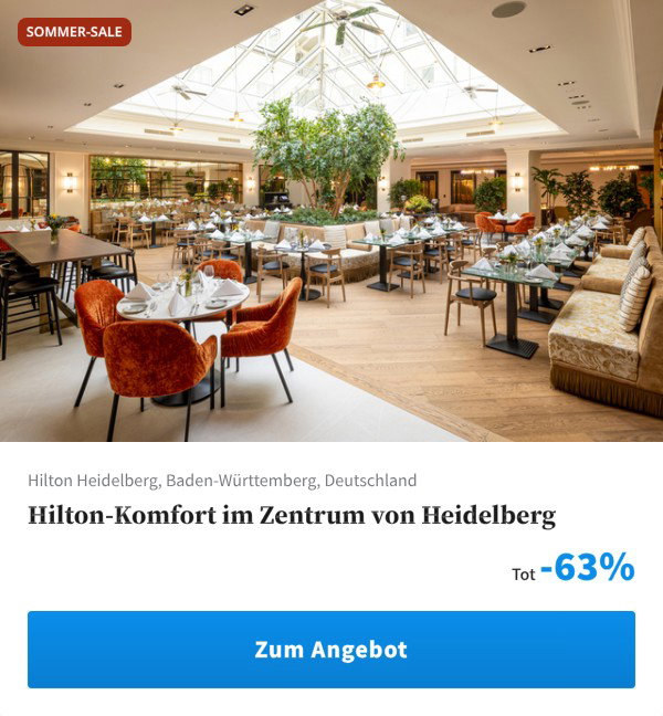 Hilton-Komfort im Zentrum von Heidelberg