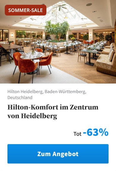 Hilton-Komfort im Zentrum von Heidelberg