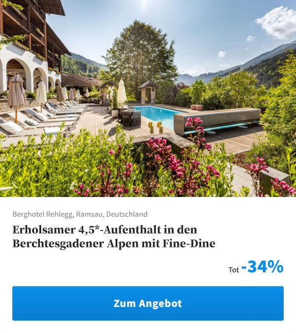 Erholsamer 4,5*-Aufenthalt in den Berchtesgadener Alpen mit Fine-Dine