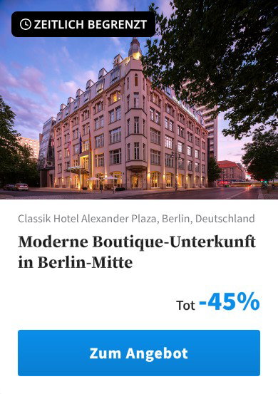 Moderne Boutique-Unterkunft in Berlin-Mitte