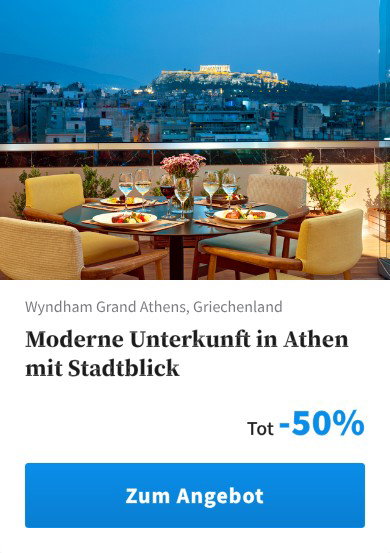 Moderne Unterkunft in Athen mit Stadtblick