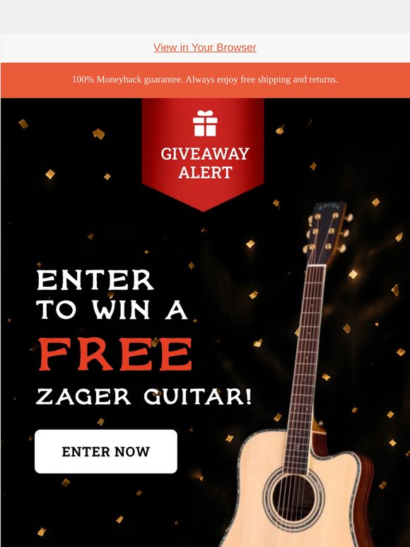 🎸 Win a Zager Guitar Today!
