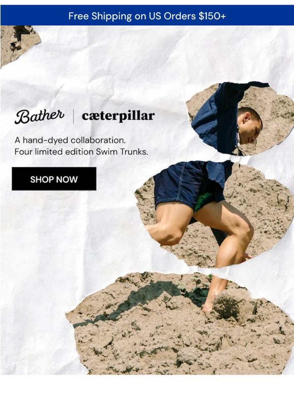 JUST LANDED: Hand-Dyed Swim Trunks