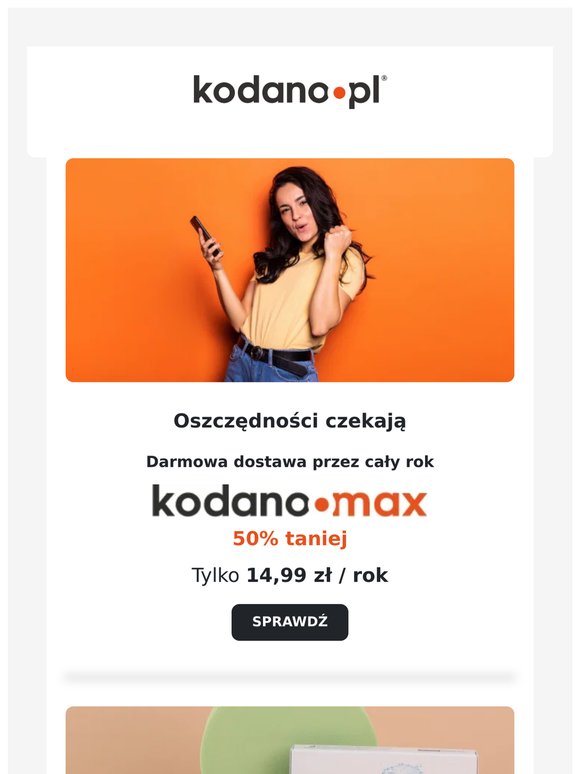 Oszczędności czekają! Darmowa dostawa przez cały rok tylko 14,99 zł!
